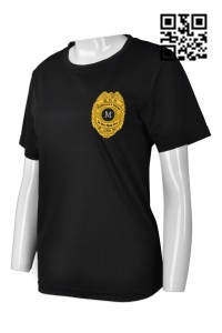 T697  來樣訂造淨色T恤  度身訂造圓領T恤 網上下單短袖T恤 T恤專營     黑色